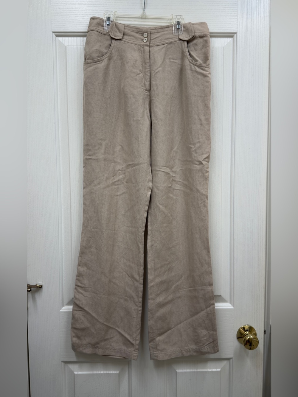 J. Jill Flax flax Linen khakis size 10 NWT